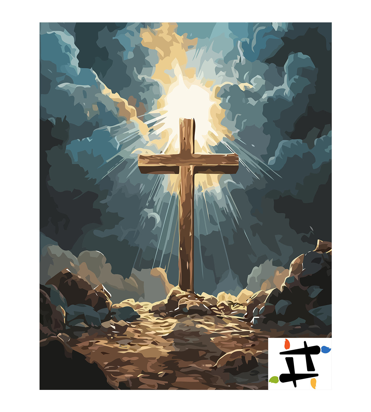 Set Pictură pe numere – Cruce Creștină 6276