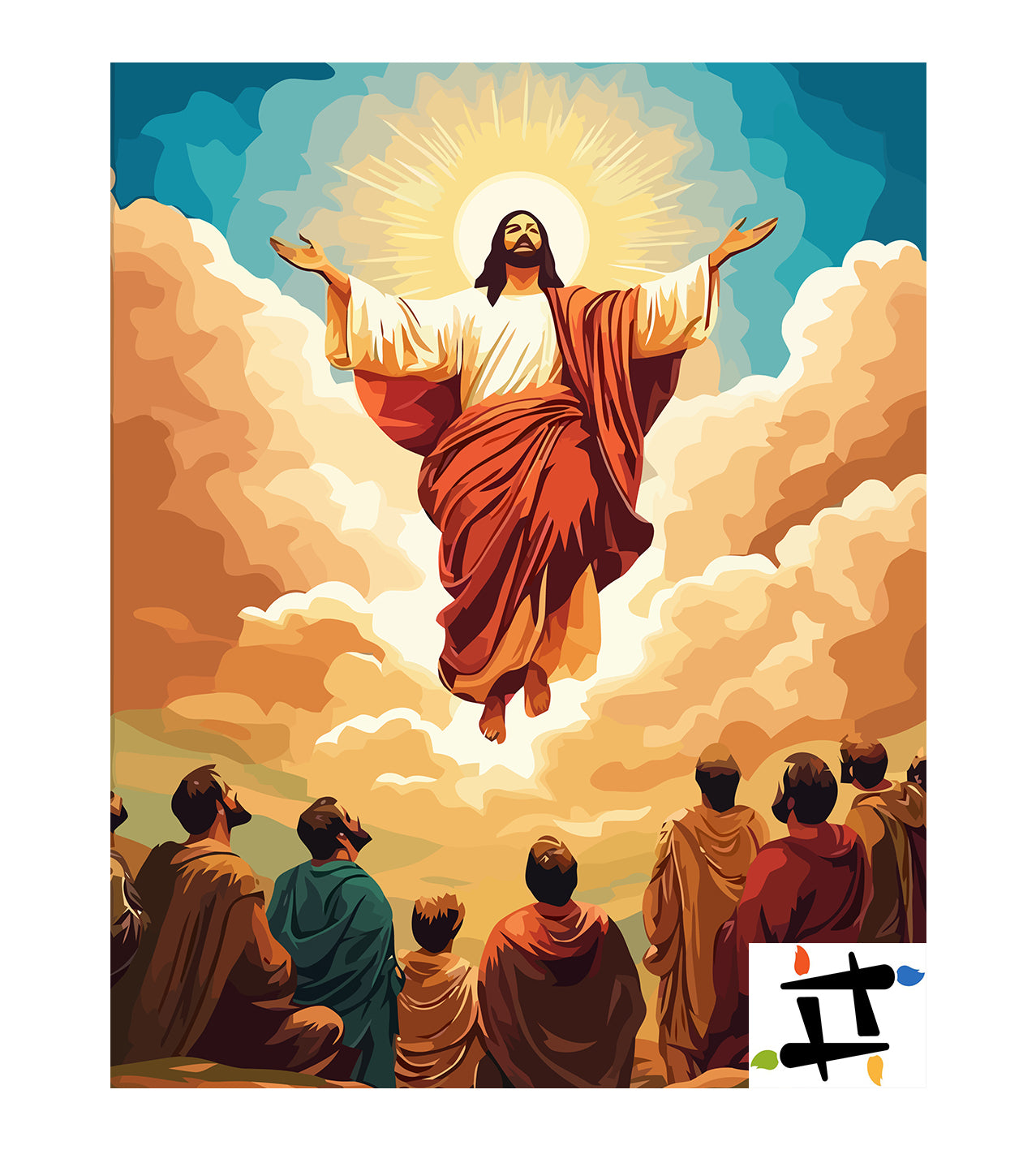 Set Pictură pe numere – Înălțarea Lui Isus Hristos 6280