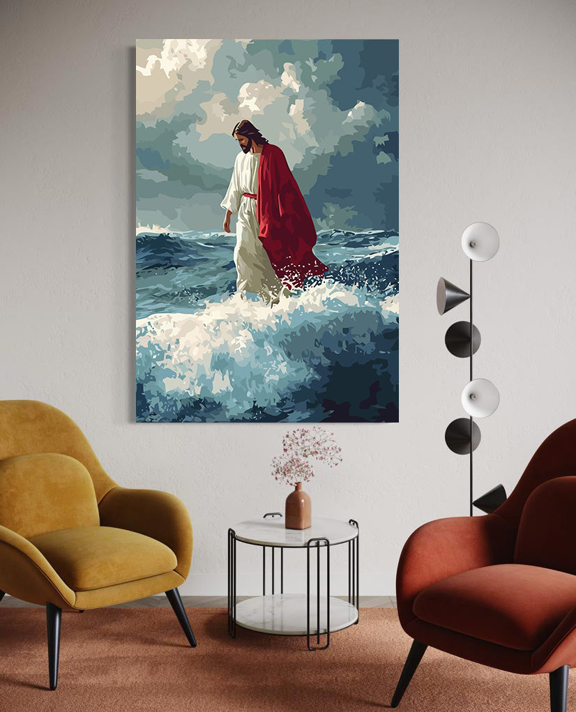 Set Pictură pe numere – Mersul Lui Isus Pe Apă 6283