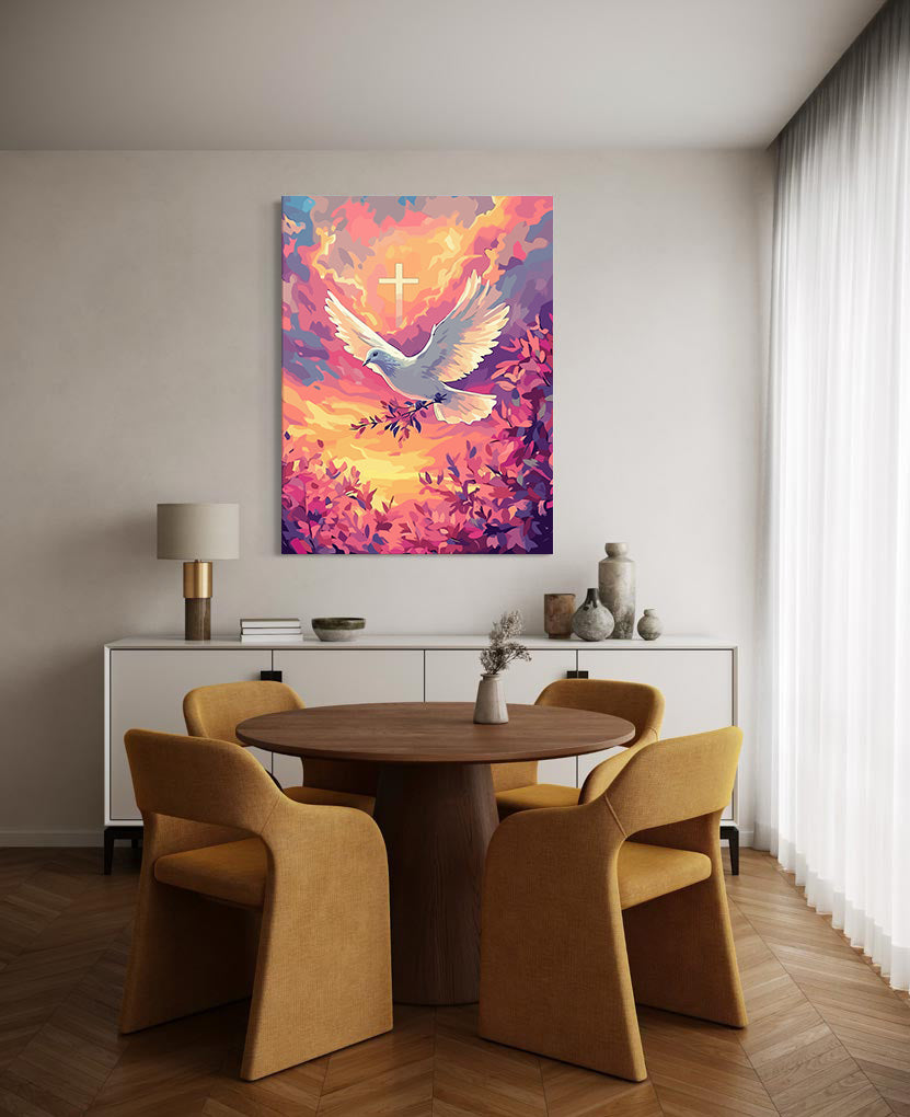 Pictura pe Numere – Porumbelul Alb 6285