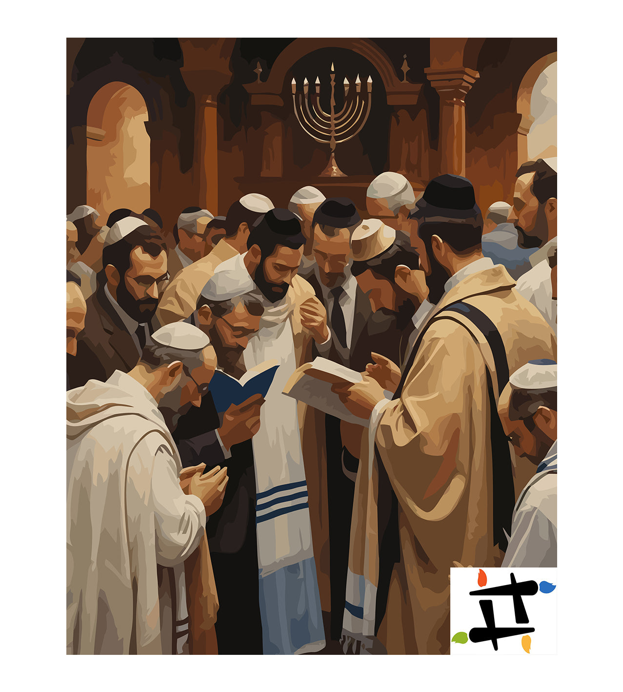 Set Pictură pe numere – Ceremonia De Citire A Torei 6297