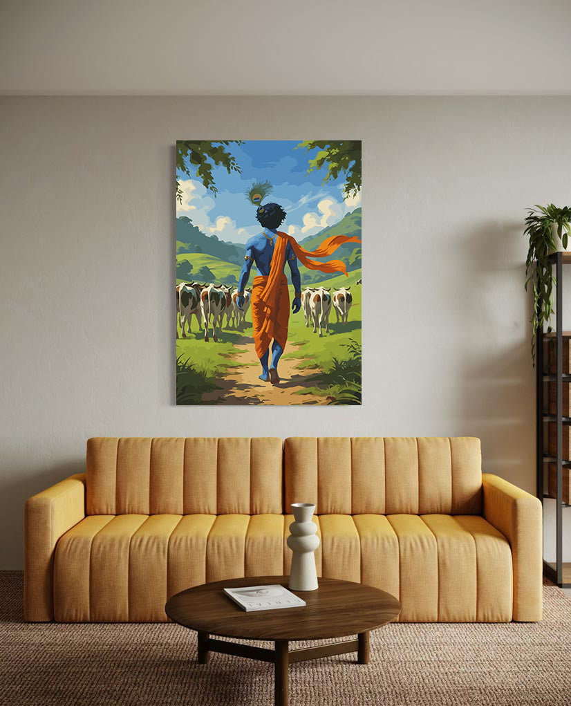 Set Pictură pe numere – Krishna Cu Văcile 6299