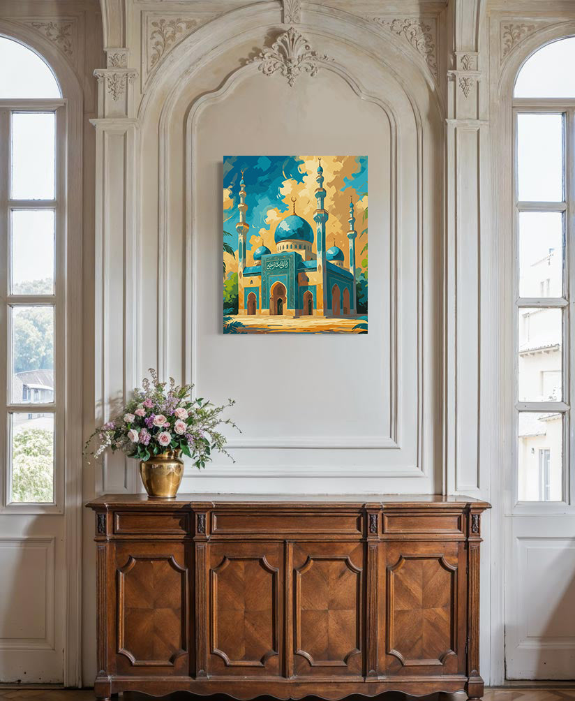 Set Pictură pe numere – Eleganța Moscheii Azurii 6300