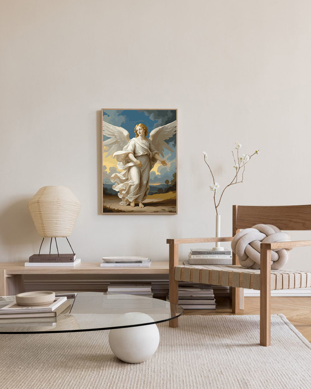 Pictura pe Numere – inger Ceresc in Robe Albe 6304