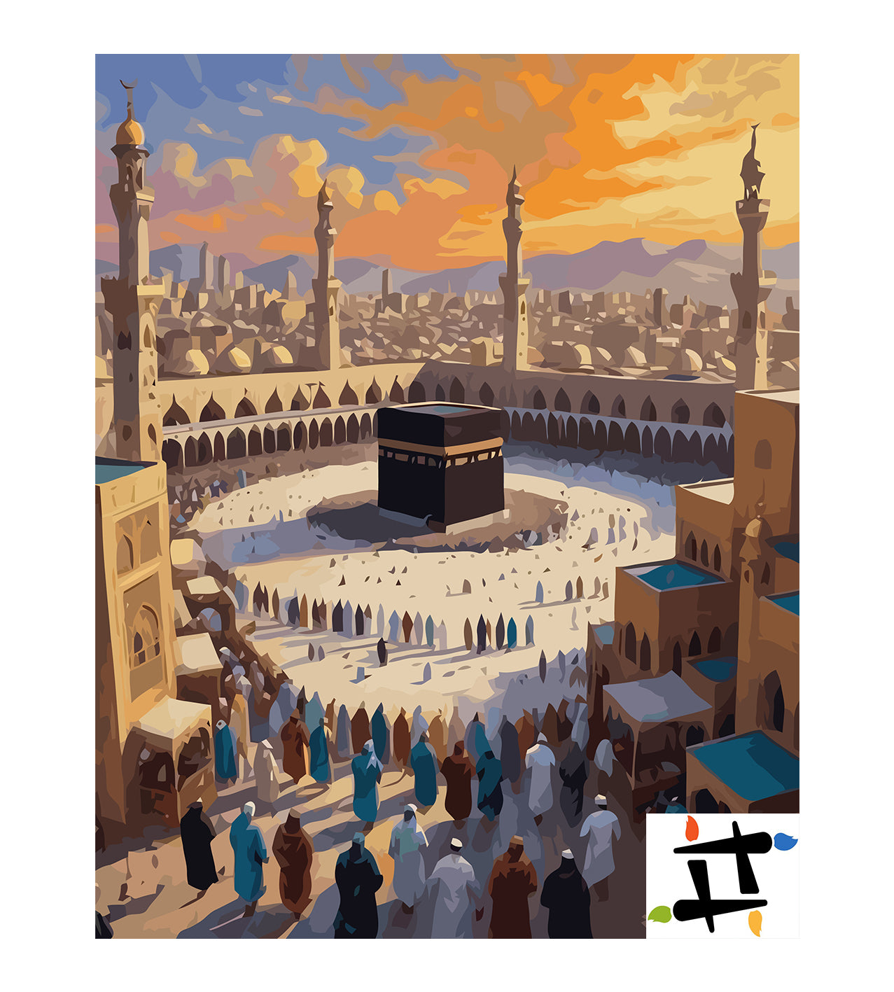 Set Pictură pe numere – Marea Moschee Din Mecca 6320