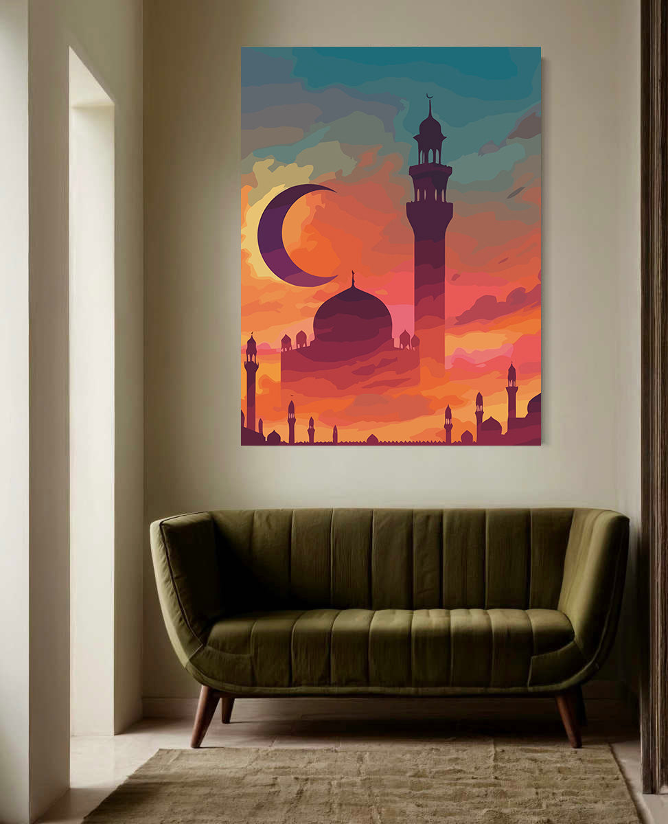 Set Pictură pe numere – Moschee La Apus 6324