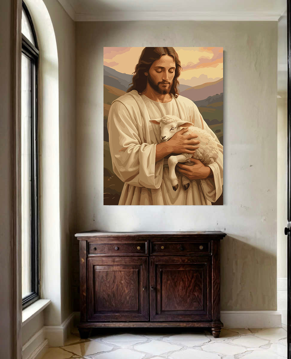 Set Pictură pe numere – Păstorul Cel Bun 6331