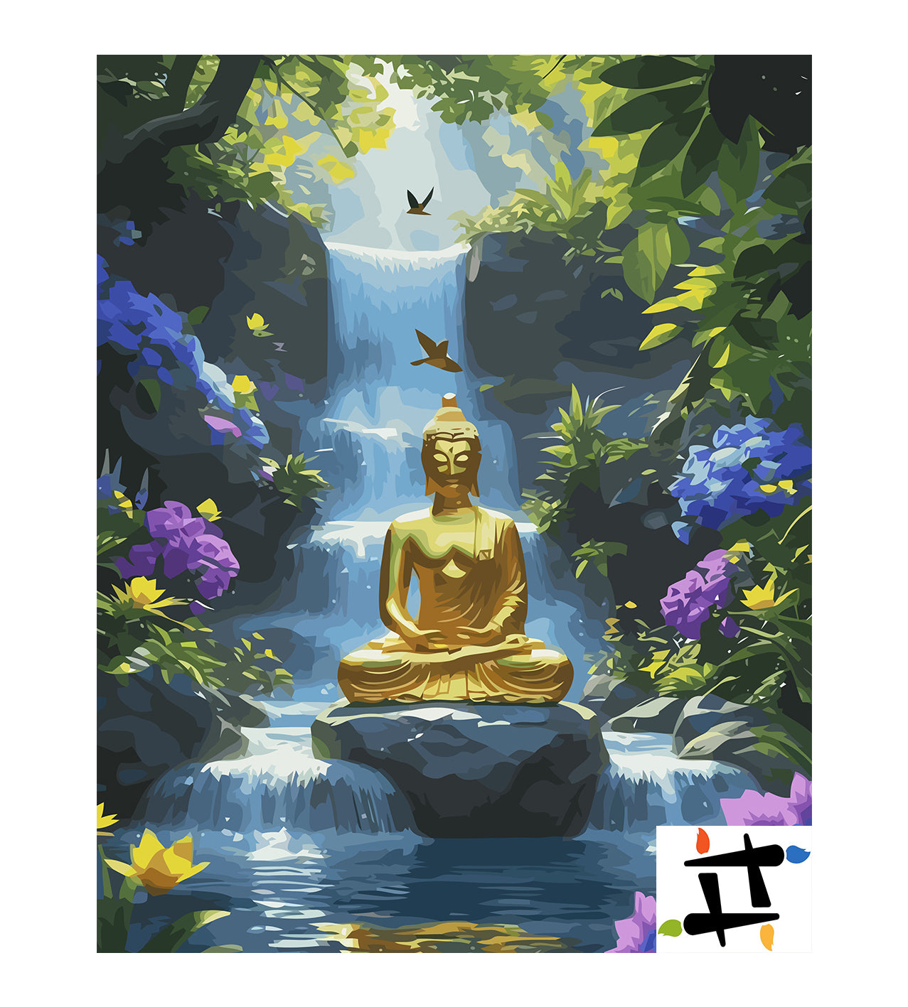 Set Pictură pe numere – Buddha În Meditație 6334