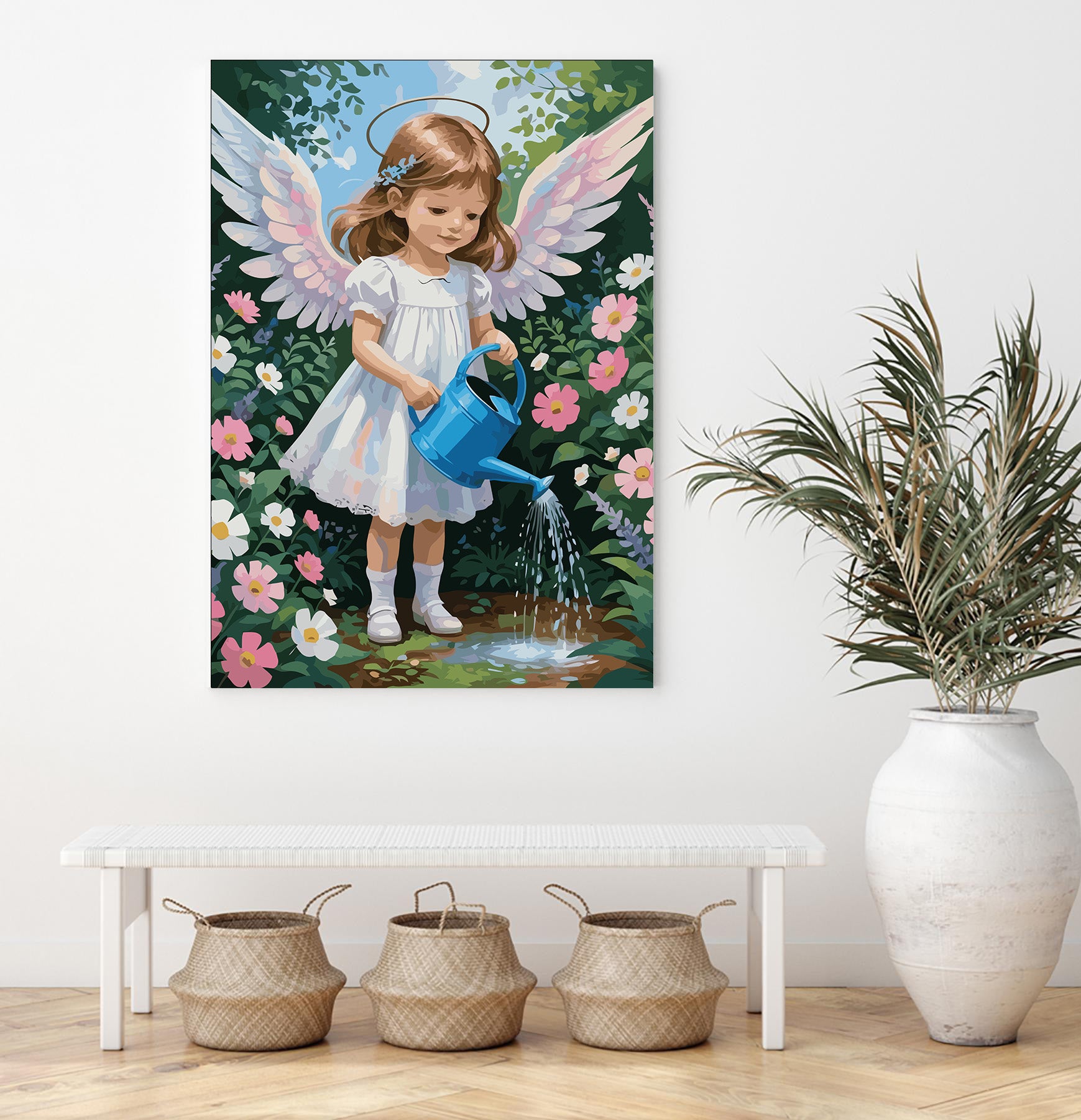 Set Pictură pe numere – Îngerașul În Grădină 6349