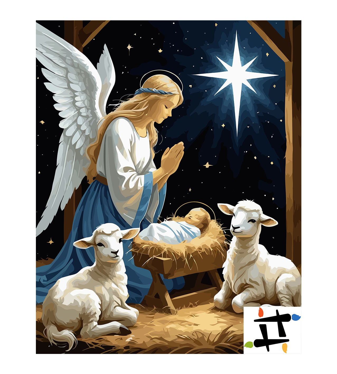 Set Pictură pe numere – Nașterea Domnului 6352