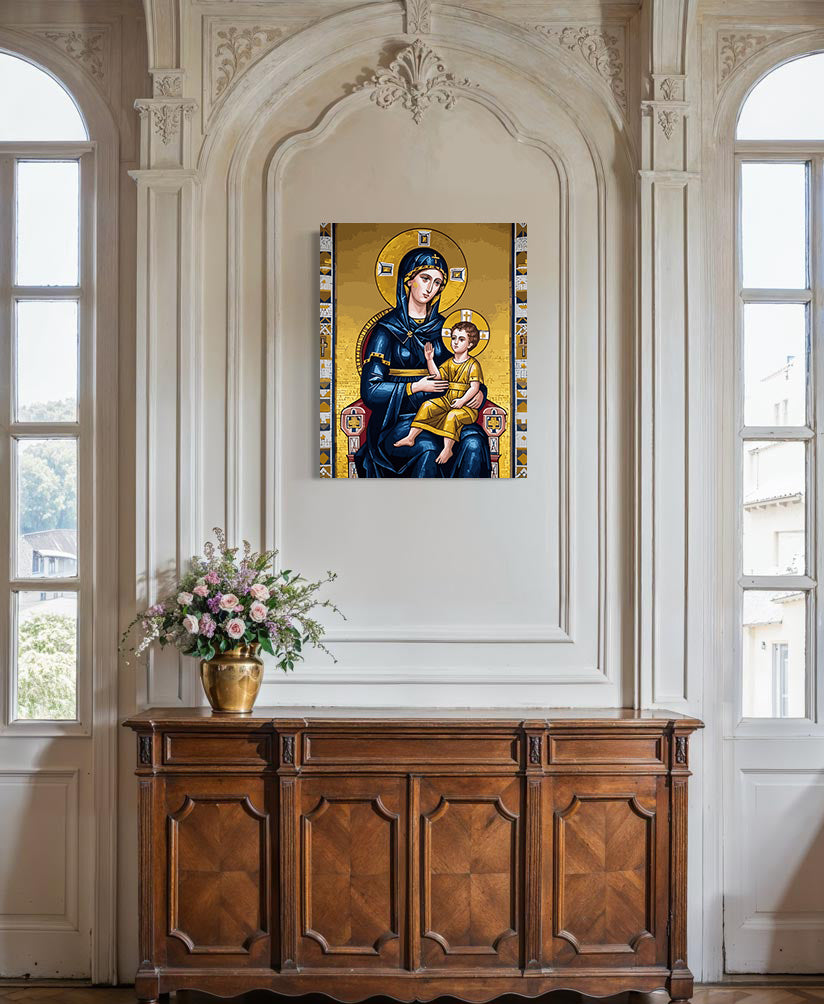 Set Pictură pe numere – Fecioara Maria Cu Pruncul Iisus 6371