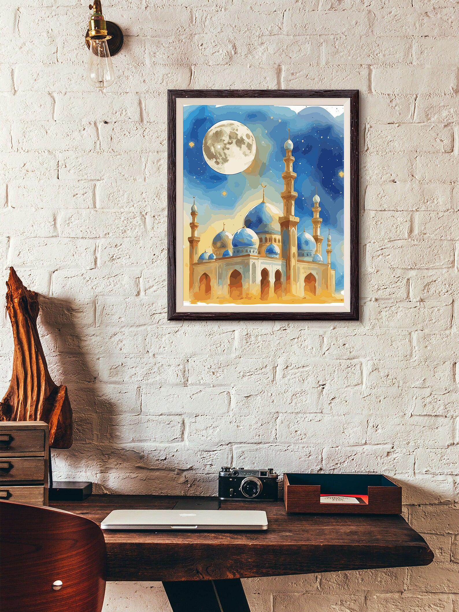 Set Pictură pe numere – Moschee Sub Lună Plină 6372