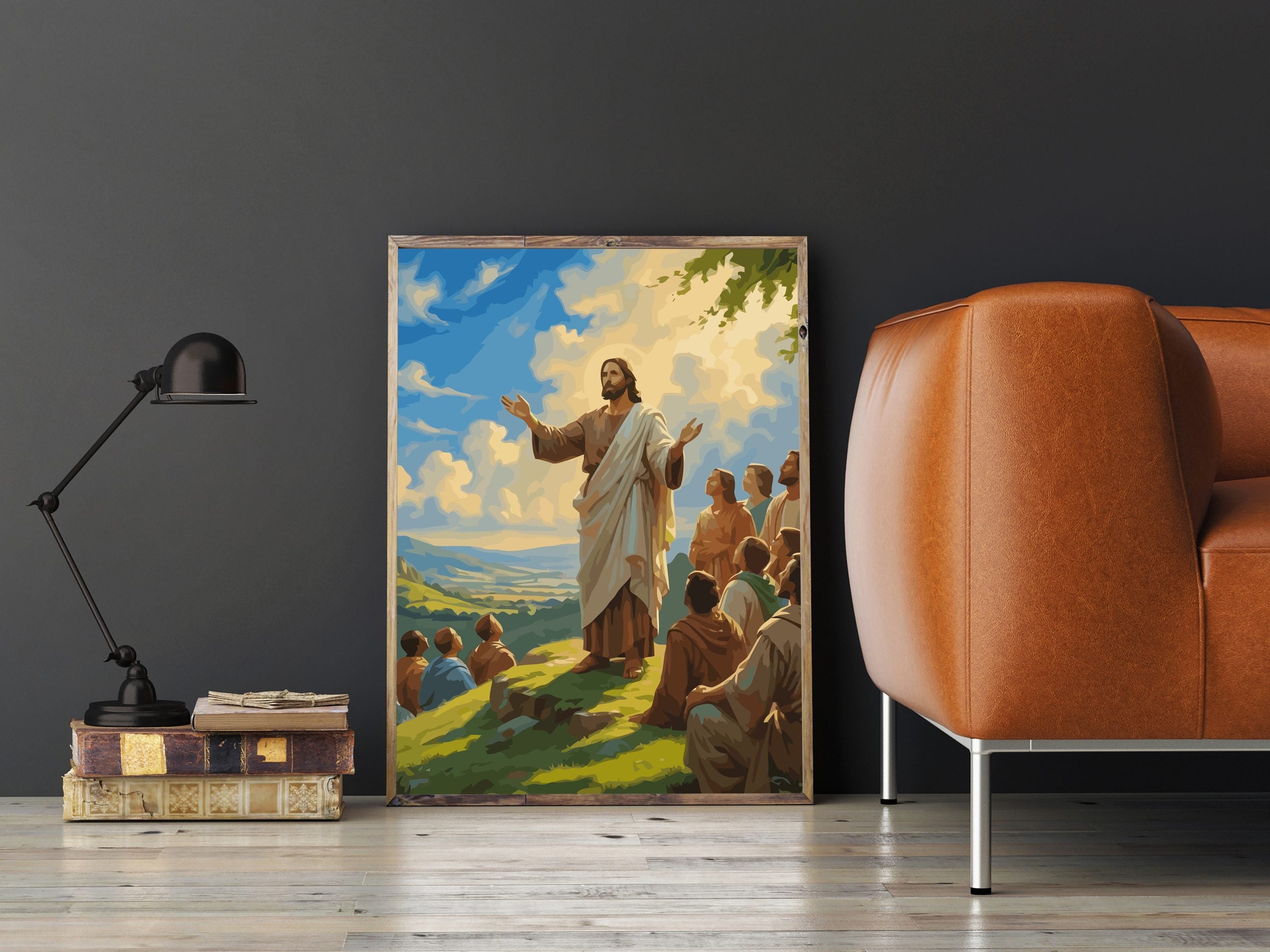 Set Pictură pe numere – Predica De Pe Munte 6387