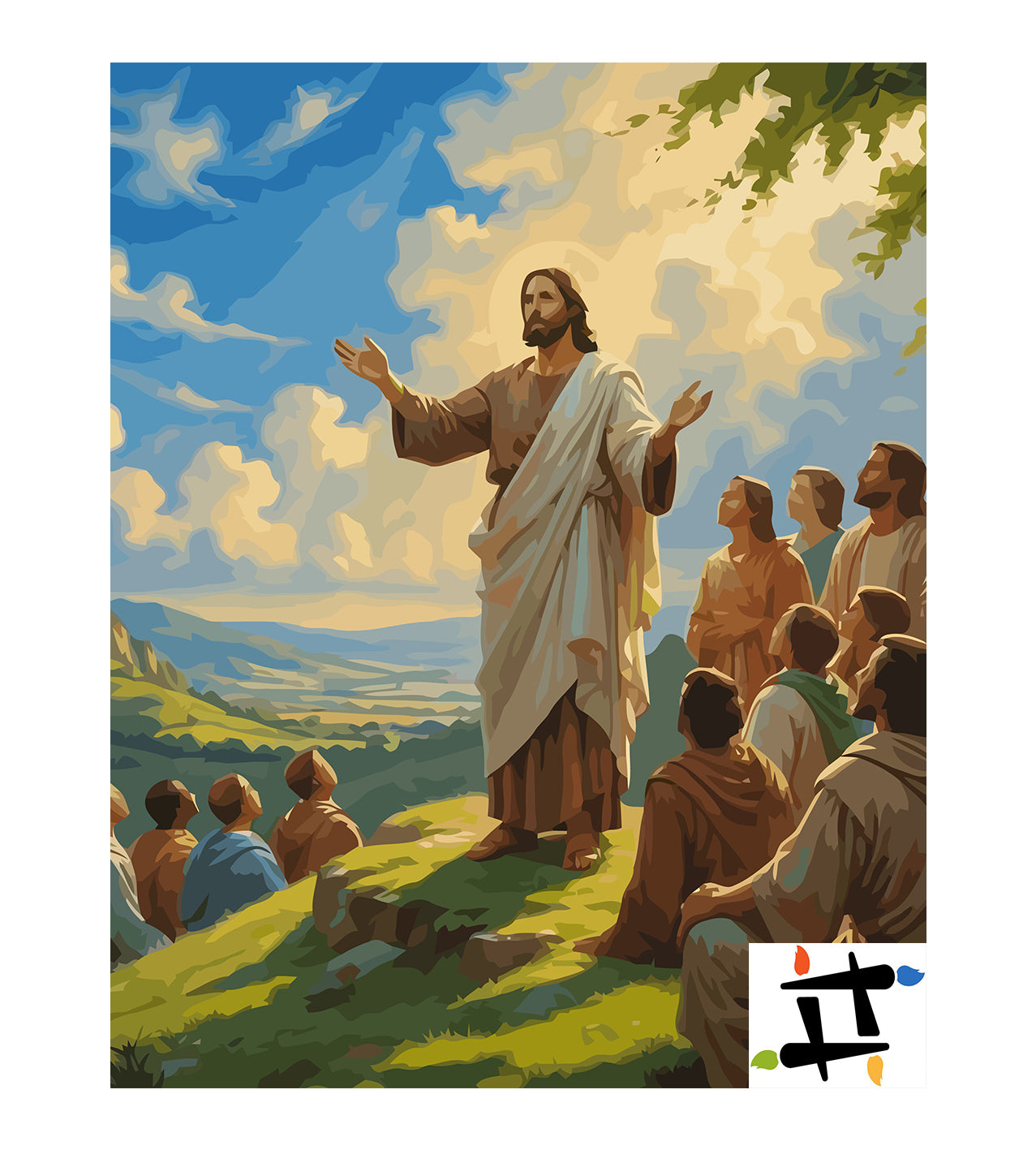 Set Pictură pe numere – Predica De Pe Munte 6387