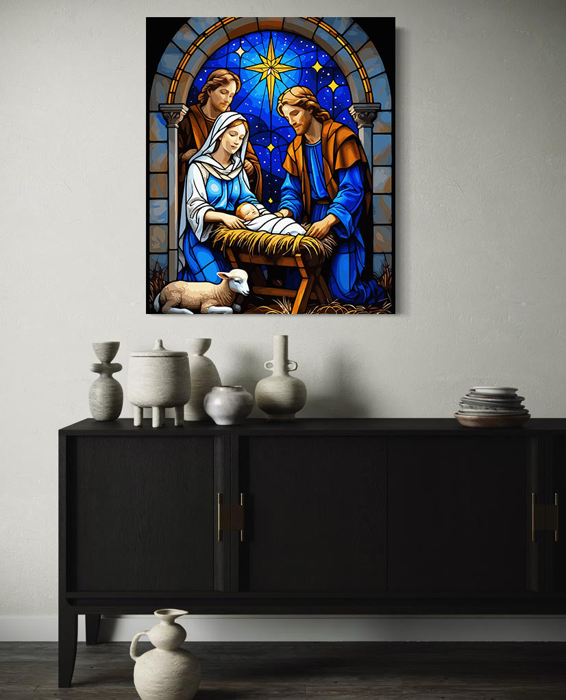 Set Pictură pe numere – Nașterea Domnului 6401