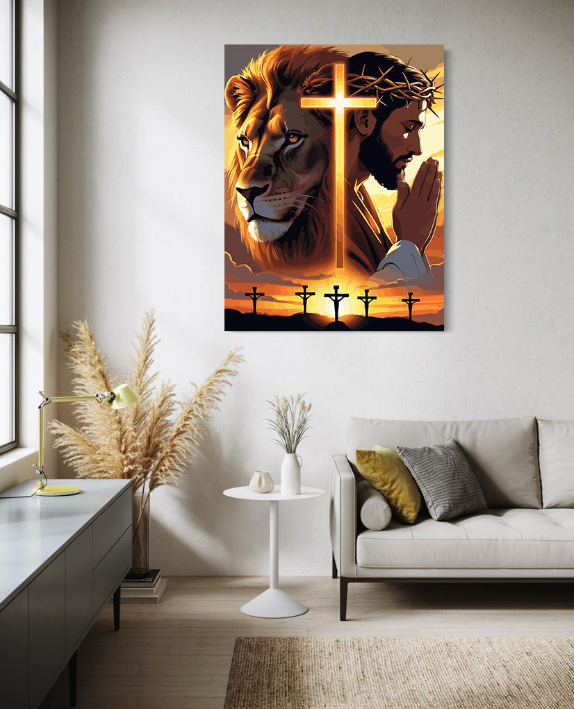 Set Pictură pe numere – Leul Din Seminția Lui Iuda 6408