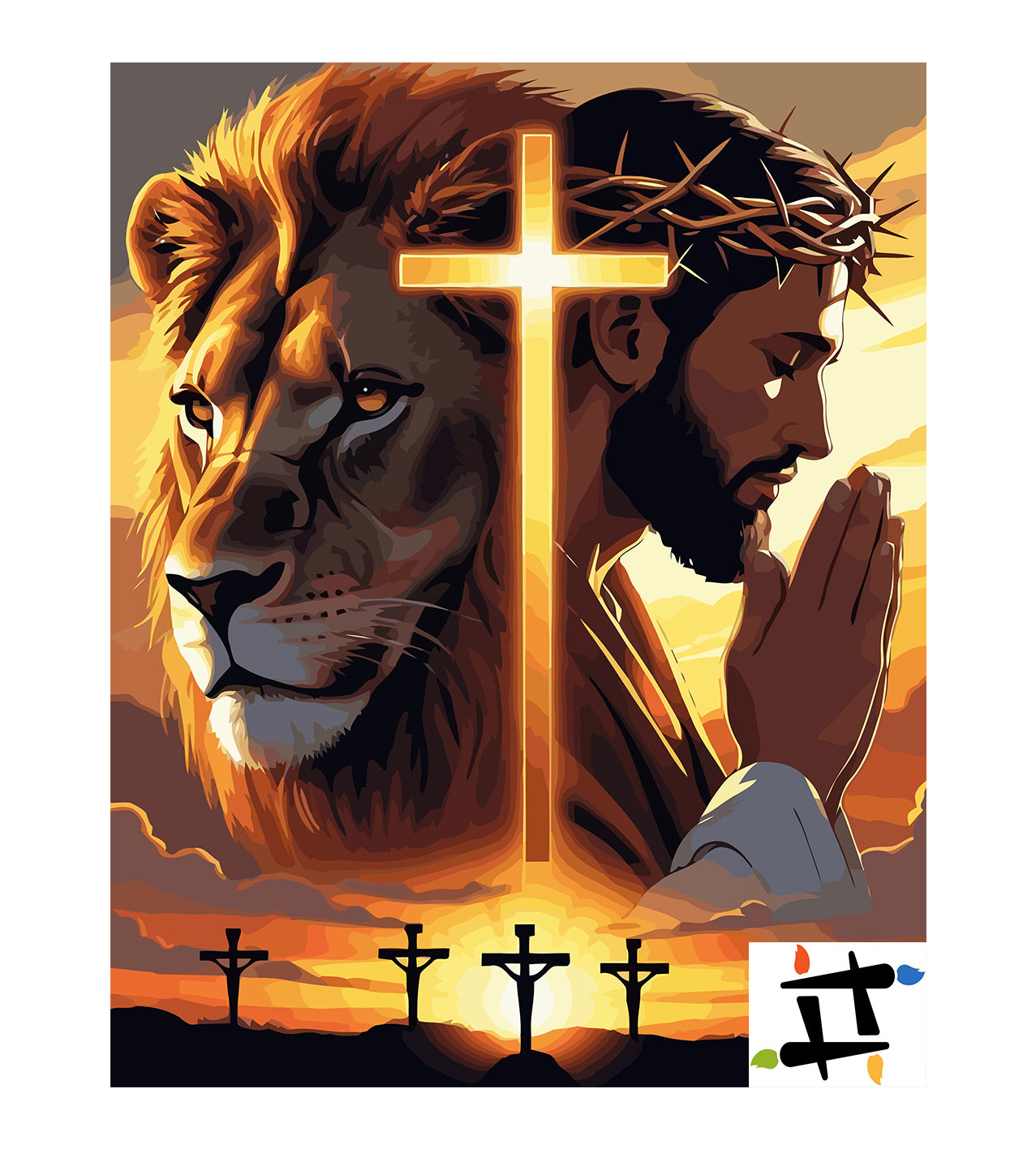 Set Pictură pe numere – Leul Din Seminția Lui Iuda 6408