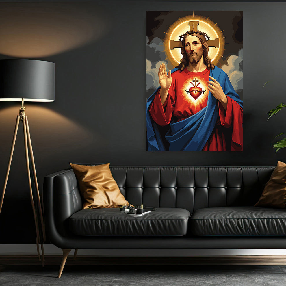 Set Pictură pe numere – Inima Lui Iisus 6411