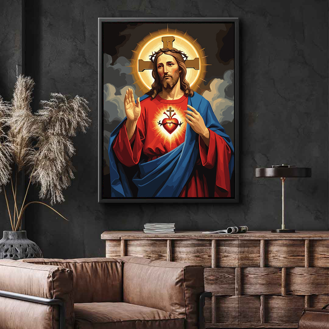 Set Pictură pe numere – Inima Lui Iisus 6411