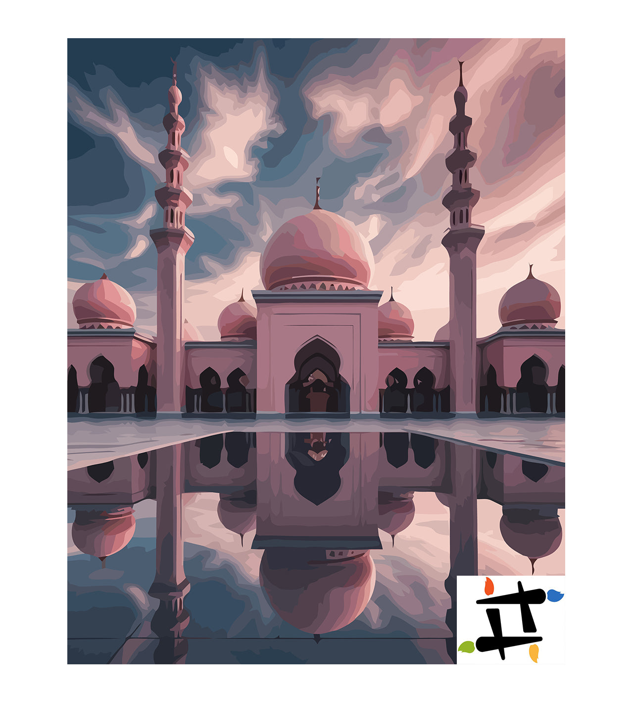 Set Pictură pe numere – Marea Moschee Sheikh Zayed 6413