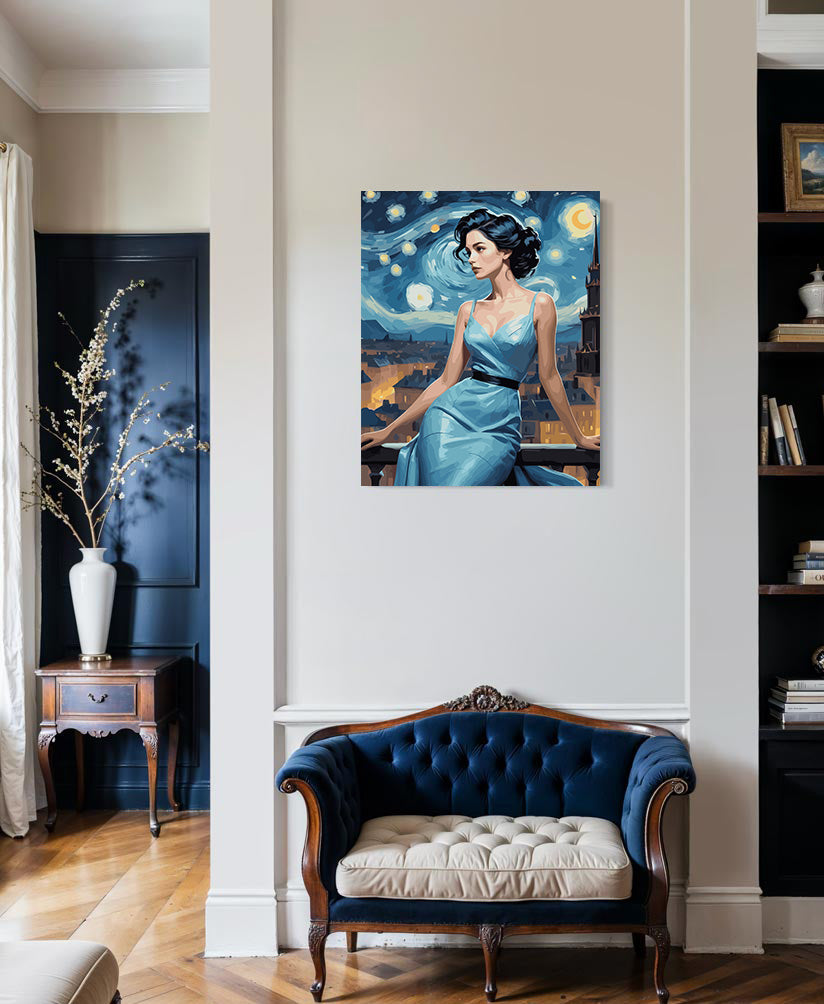 Set Pictură pe numere – Femeie Enigmatică 6435