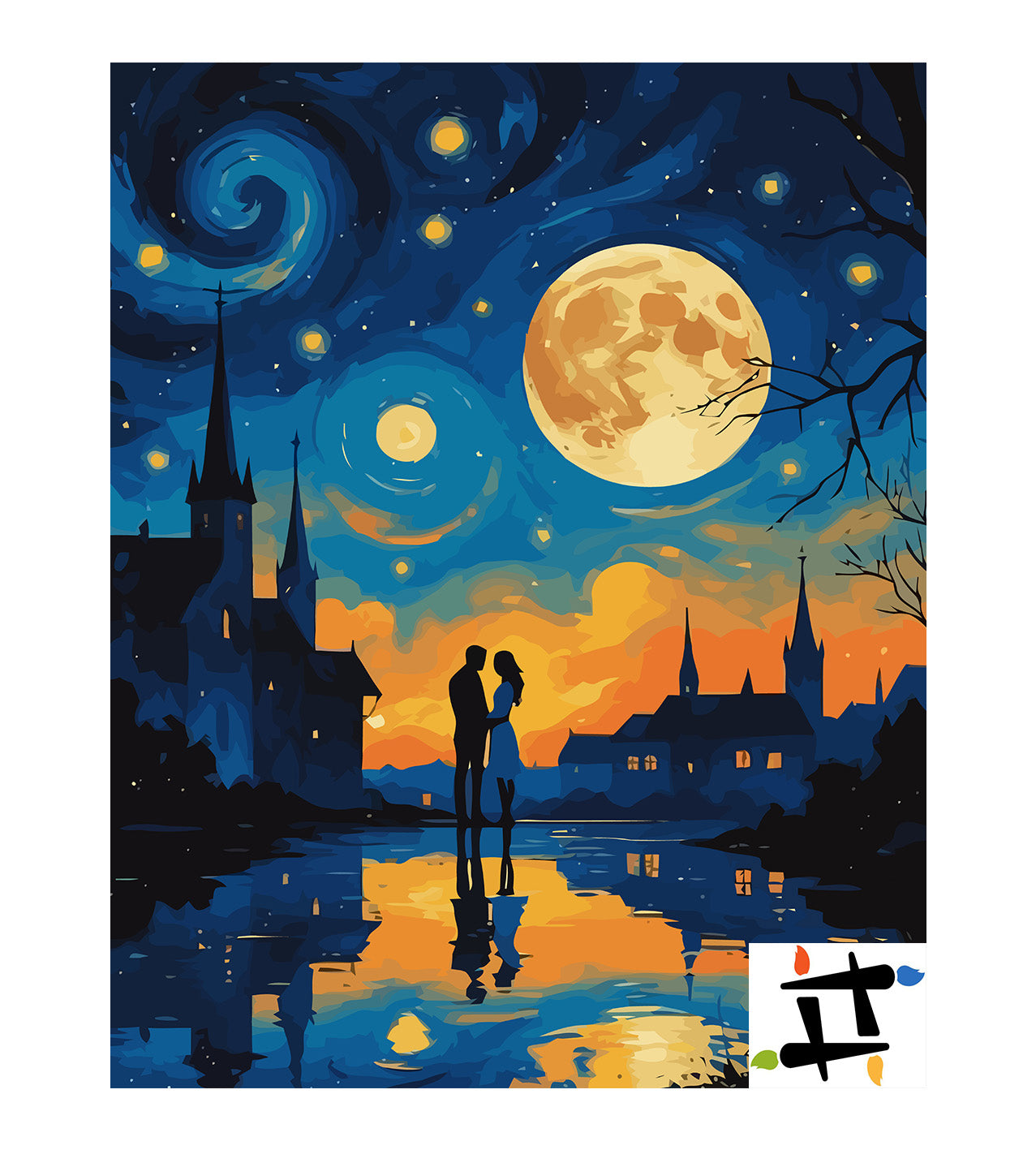 Set Pictură pe numere – Sub Lumina Lunii 6440