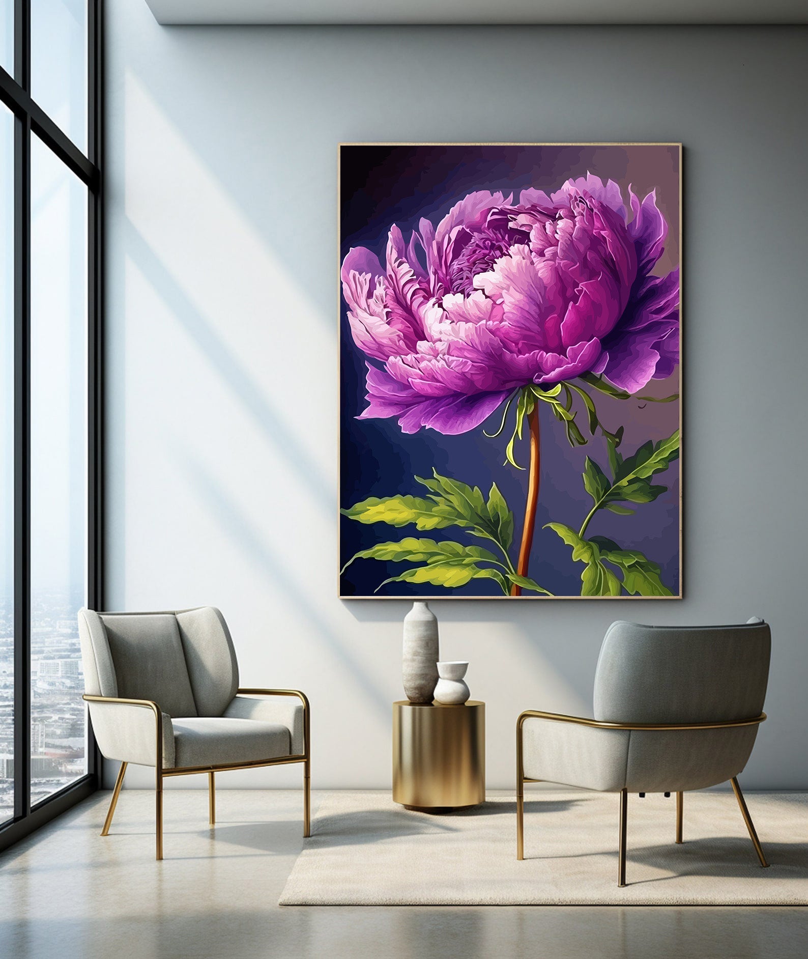 Pictura pe Numere Floarea Deosebita 6473