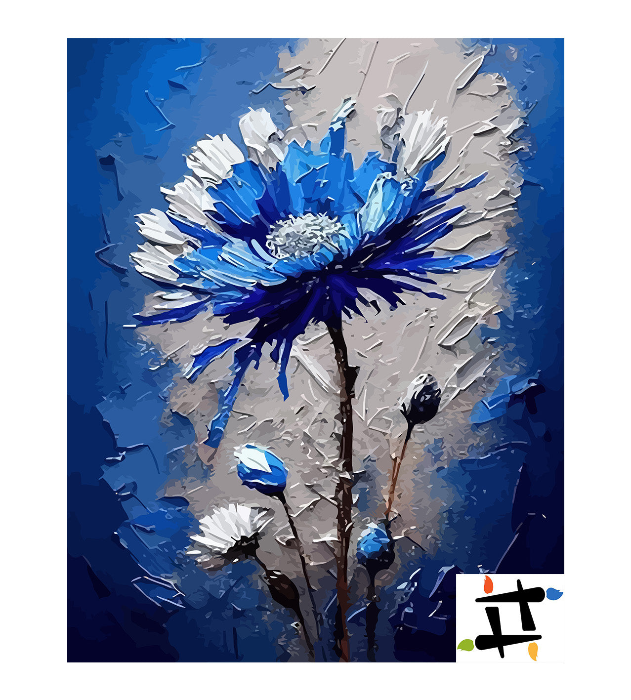 Pictura pe Numere Albastrele 6475