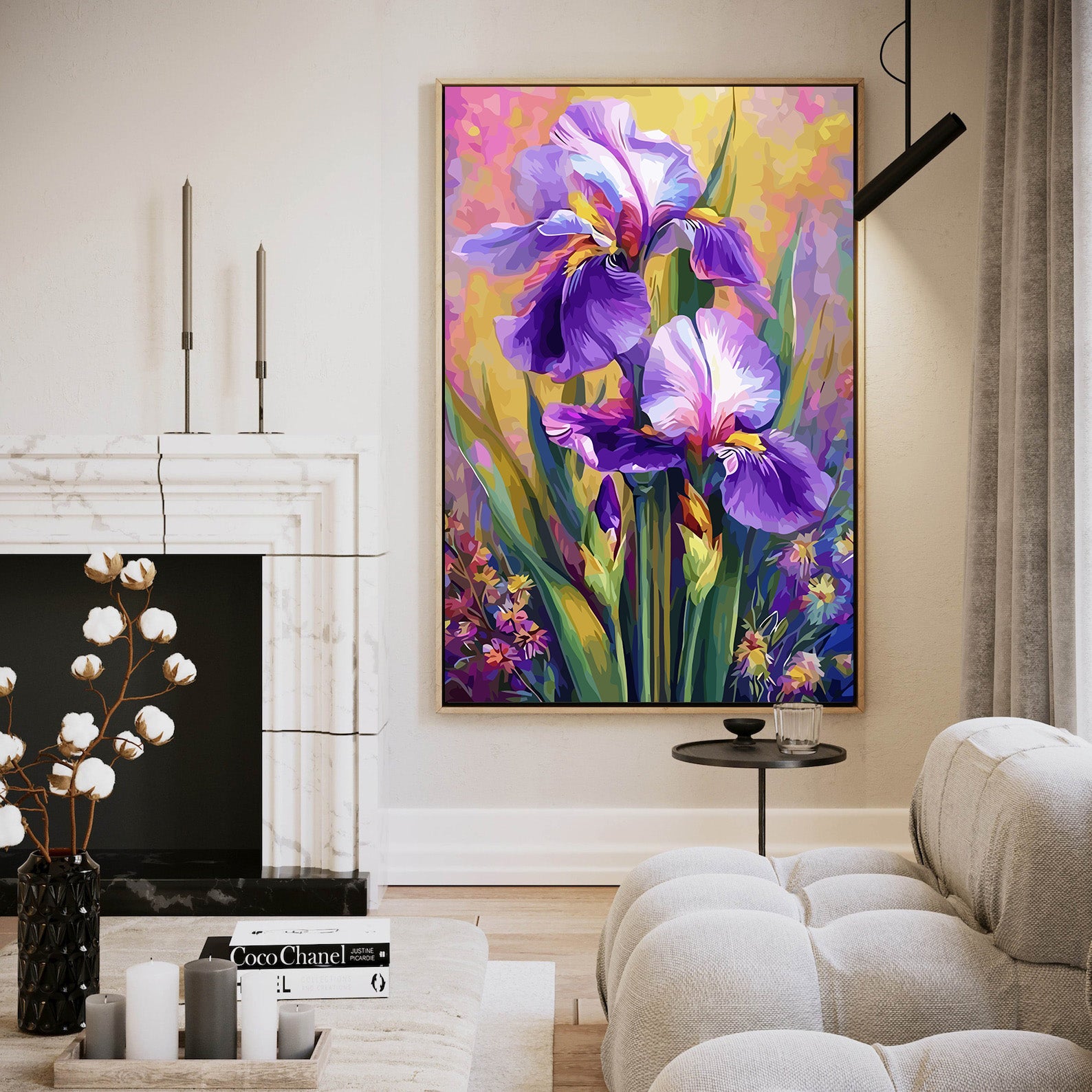 Pictura pe Numere Floare de Iris 6497