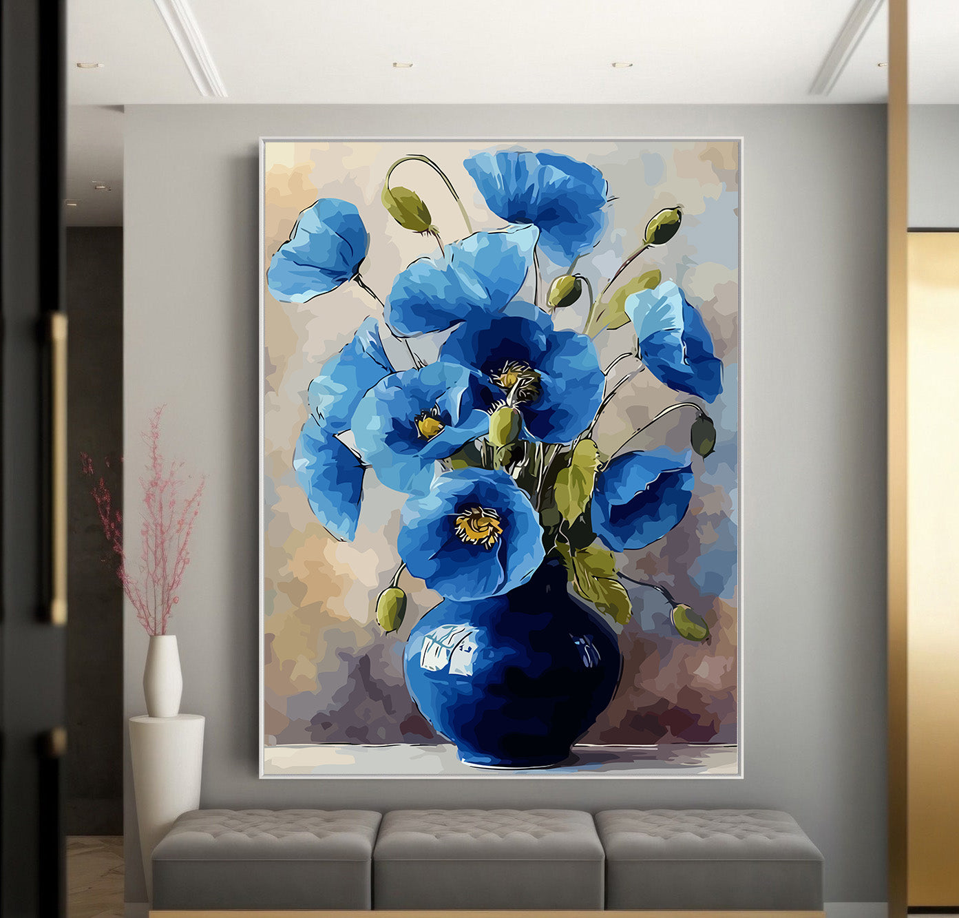 Pictura pe Numere – soapte de azur in amurg 6502