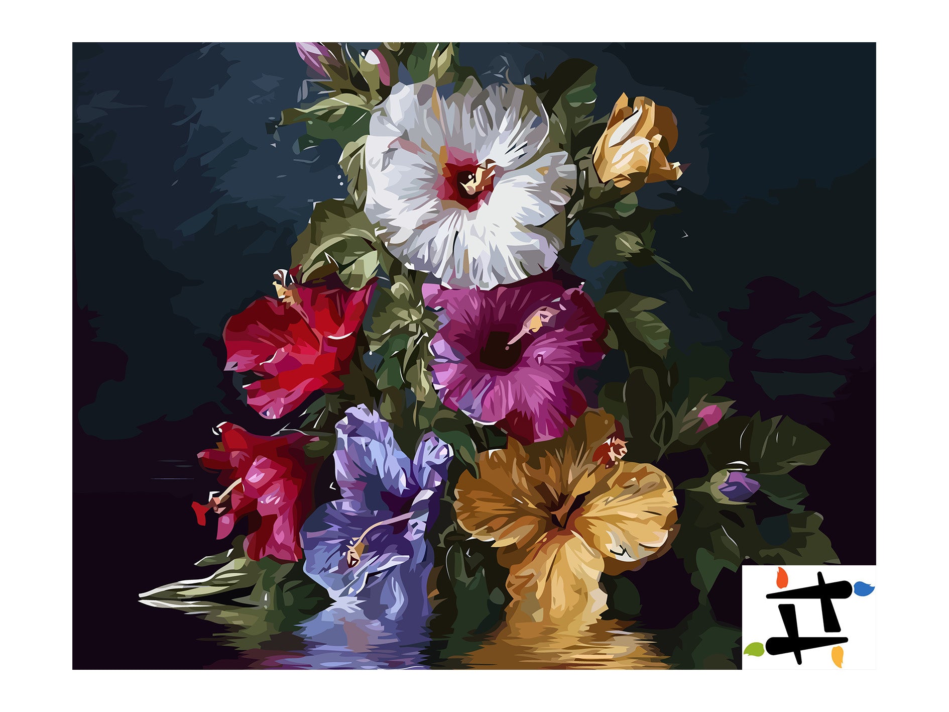 Pictura pe Numere – Simfonia petalelor 6523