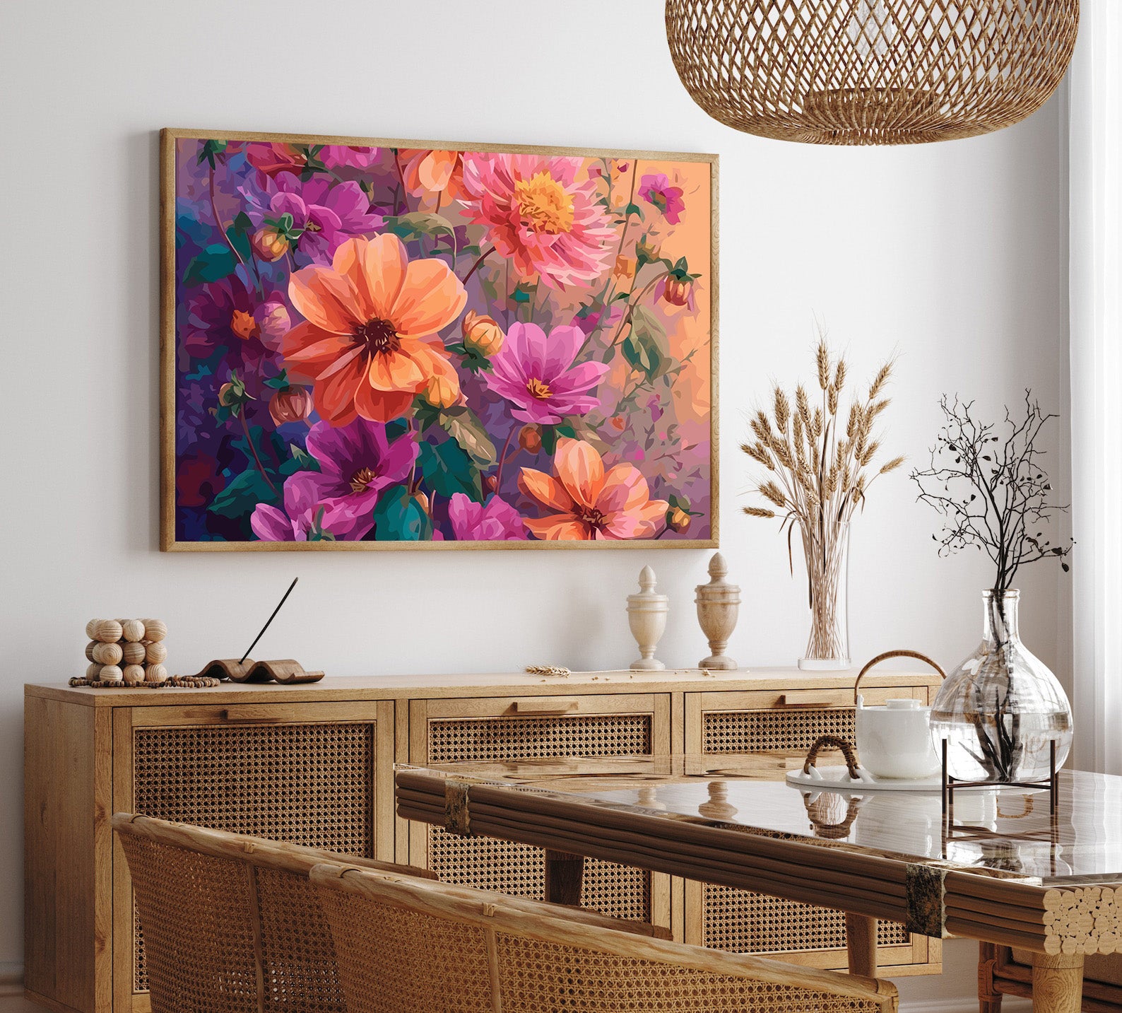 Pictura pe Numere – Dalii Colorate 6529