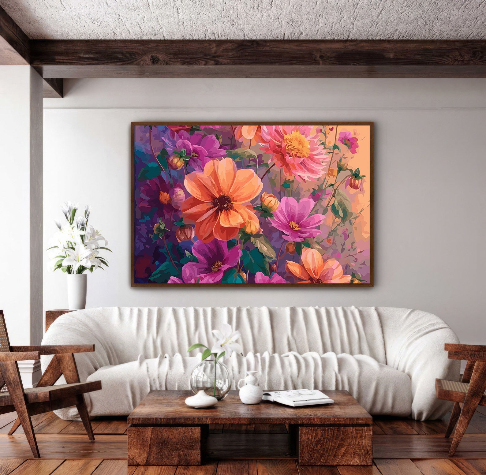 Pictura pe Numere – Dalii Colorate 6529