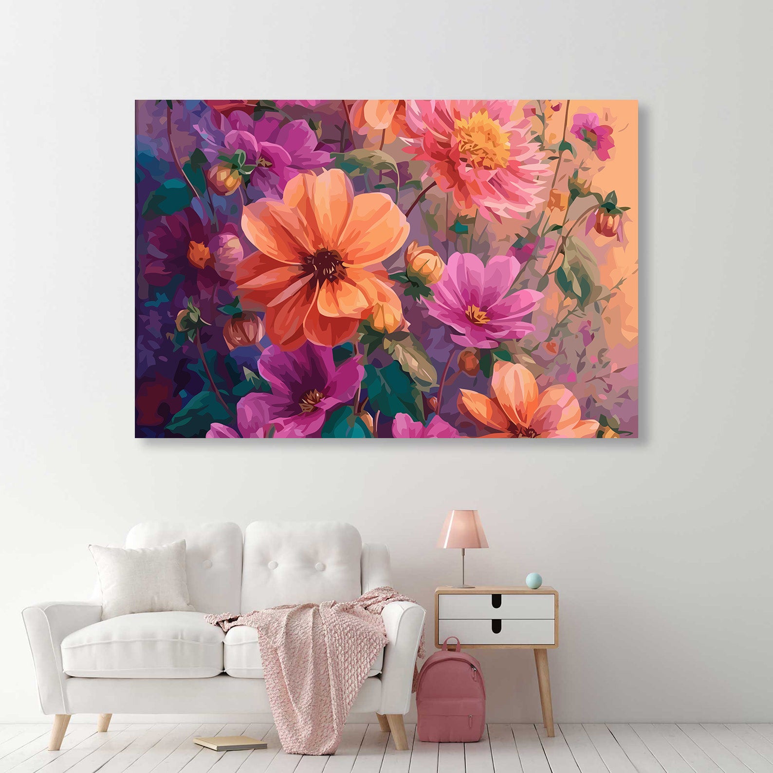 Pictura pe Numere – Dalii Colorate 6529