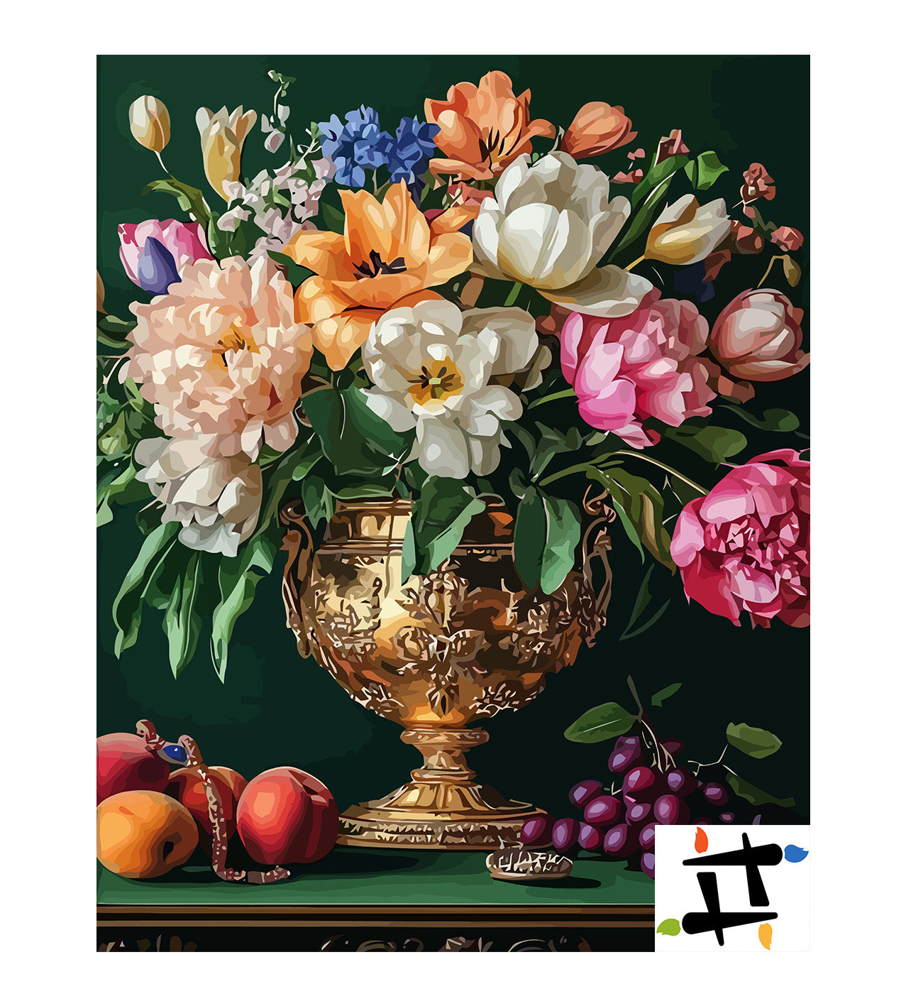 Pictura pe Numere – Opulenta florala 6534