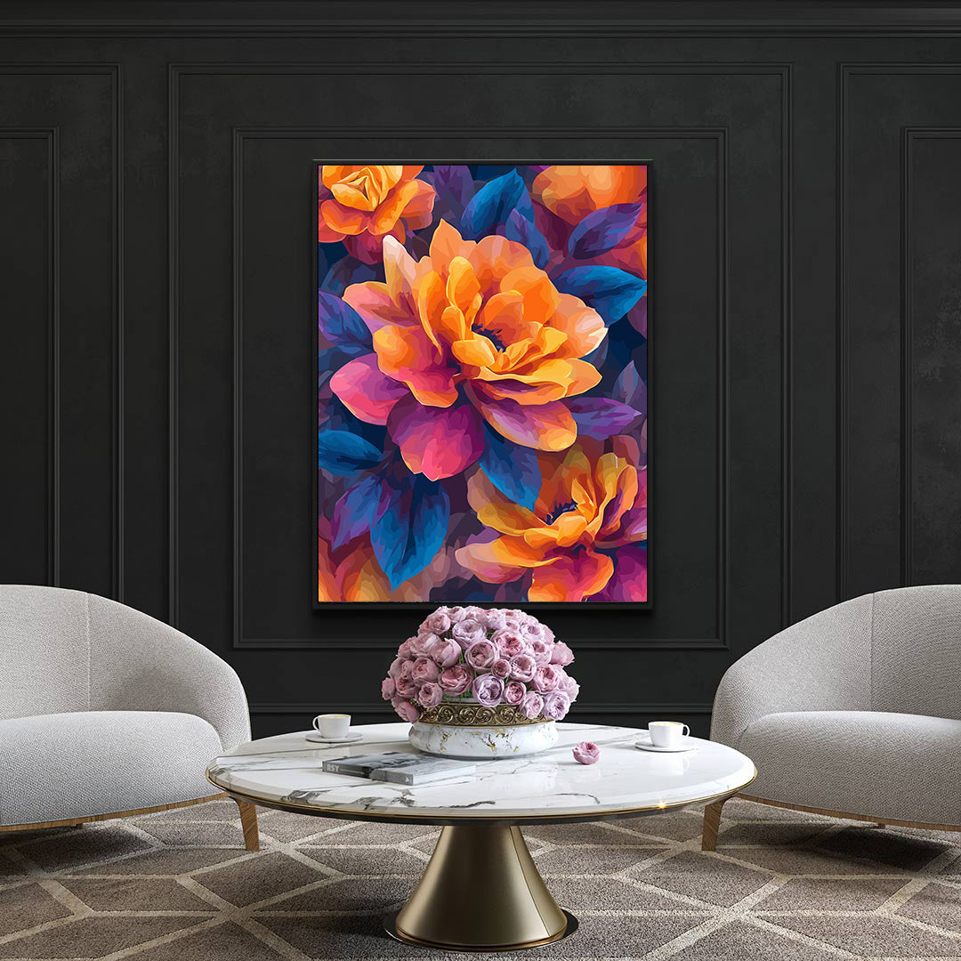 Pictura pe Numere – Dalii colorate 6536