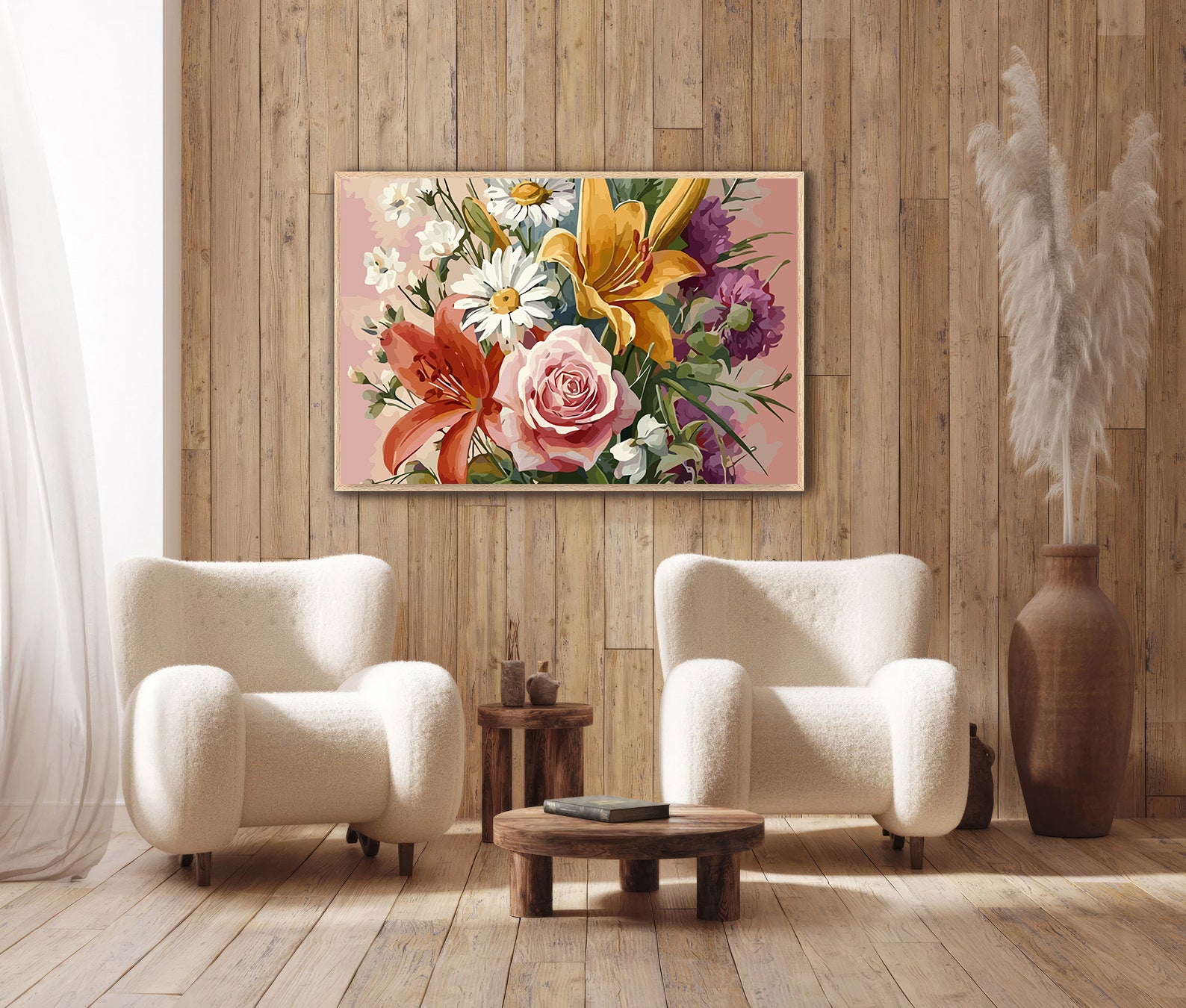 Pictura pe Numere – Buchet Colorat 6538