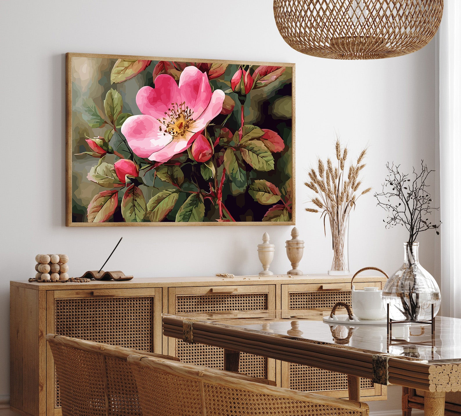 Pictura pe Numere – Maces in plina floare 6539