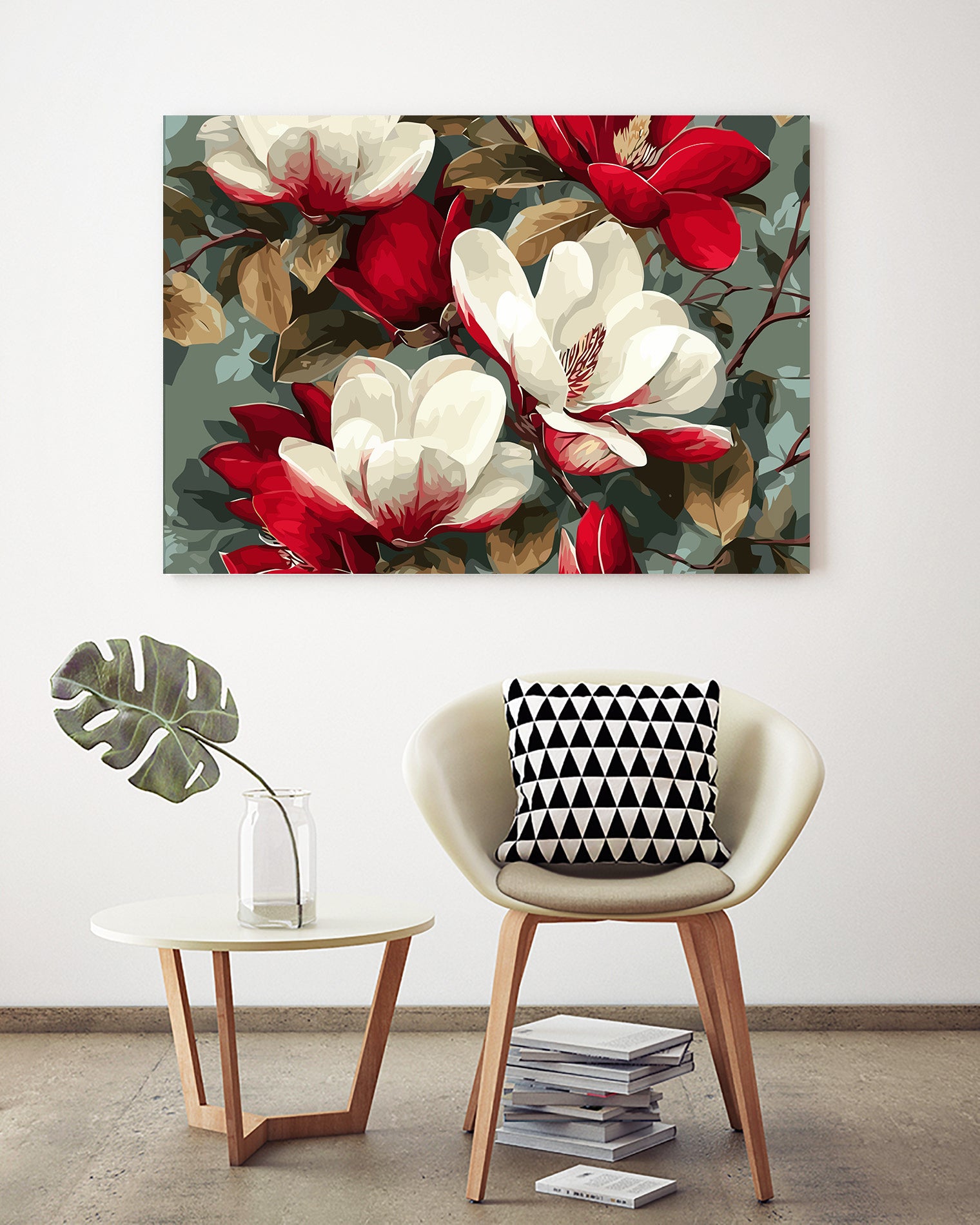 Pictura pe Numere – Magnolii Rubinii 6548
