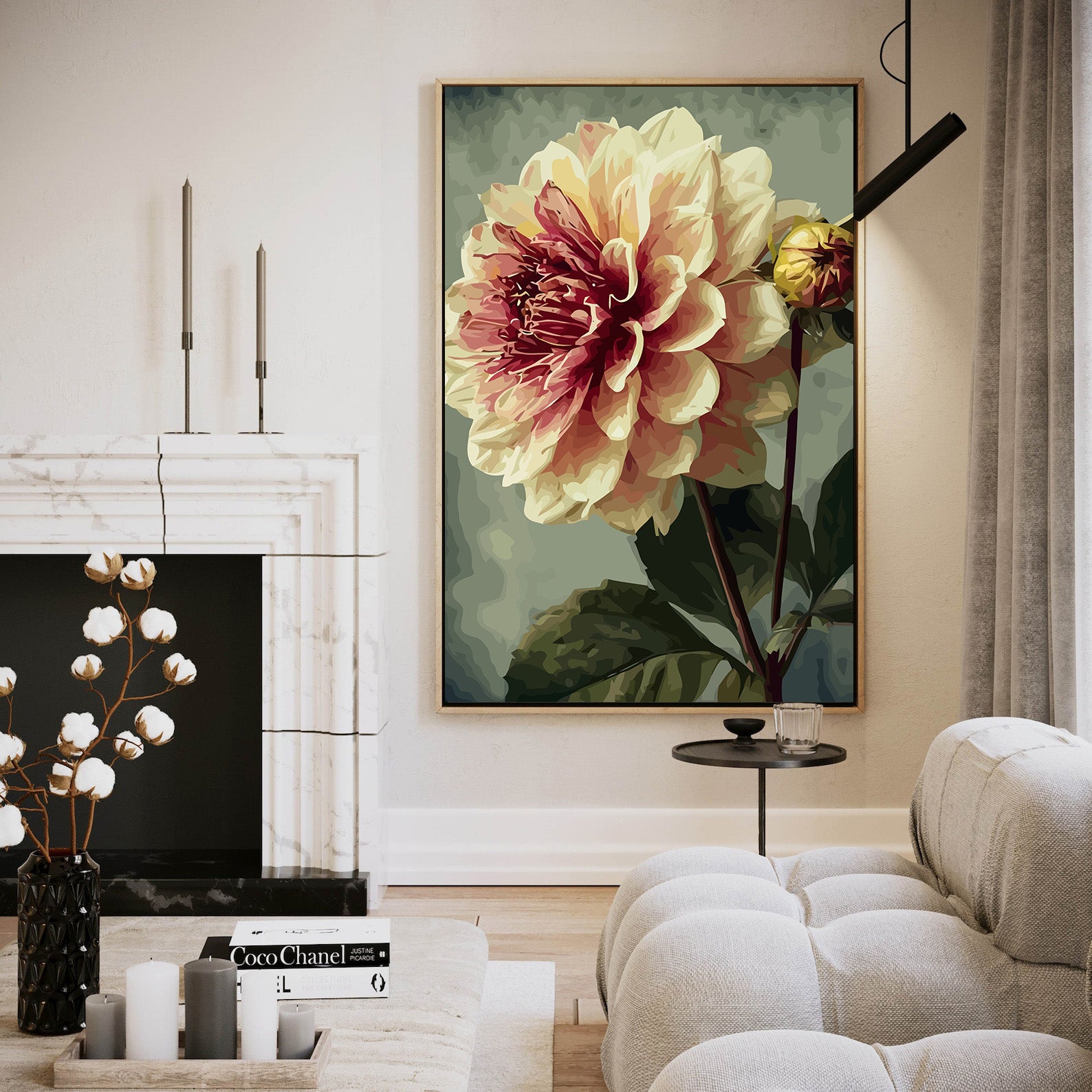 Pictura pe Numere – Inima de Fucsia 6552