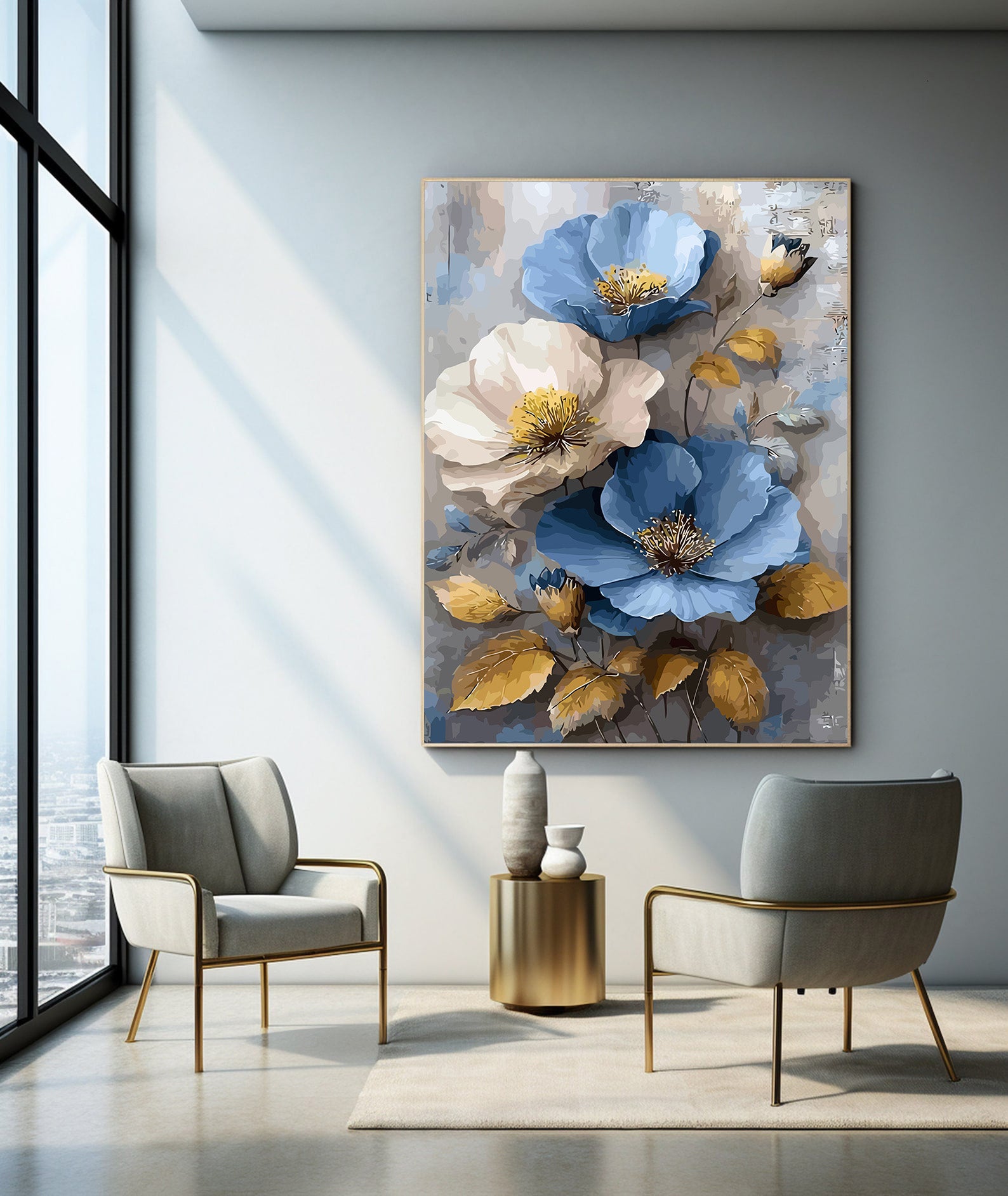 Pictura pe Numere – Petale de Cer si Fildes 6553