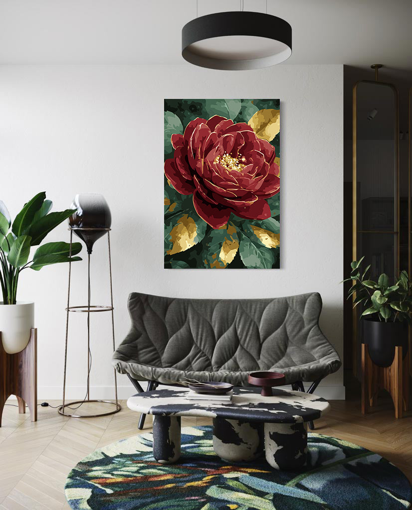 Pictura pe Numere – Inima de Burgund 6555