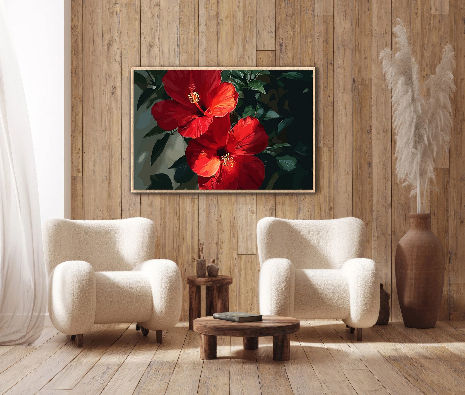 Pictura pe Numere – Rosu de Hibiscus 6562