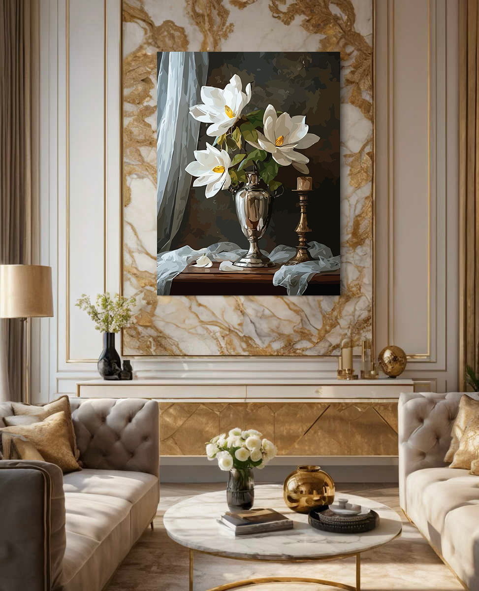 Pictura pe Numere – Inima de Aur a Magnoliei 6572