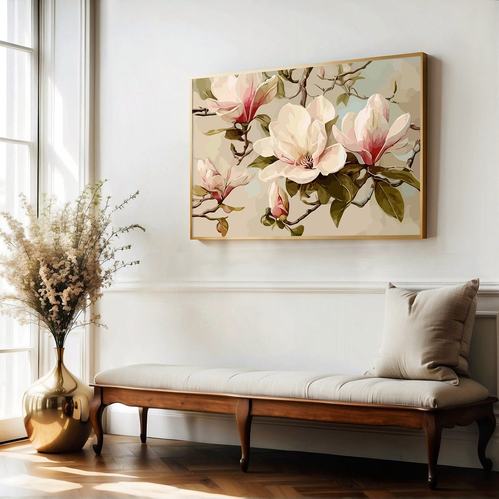 Pictura pe Numere – Magnolii in Stil Vintage 6590
