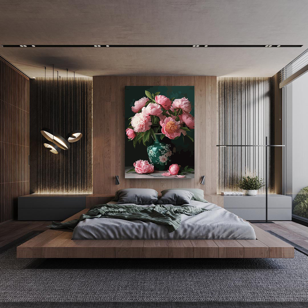 Pictura pe Numere – Roz pe Smarald 6591