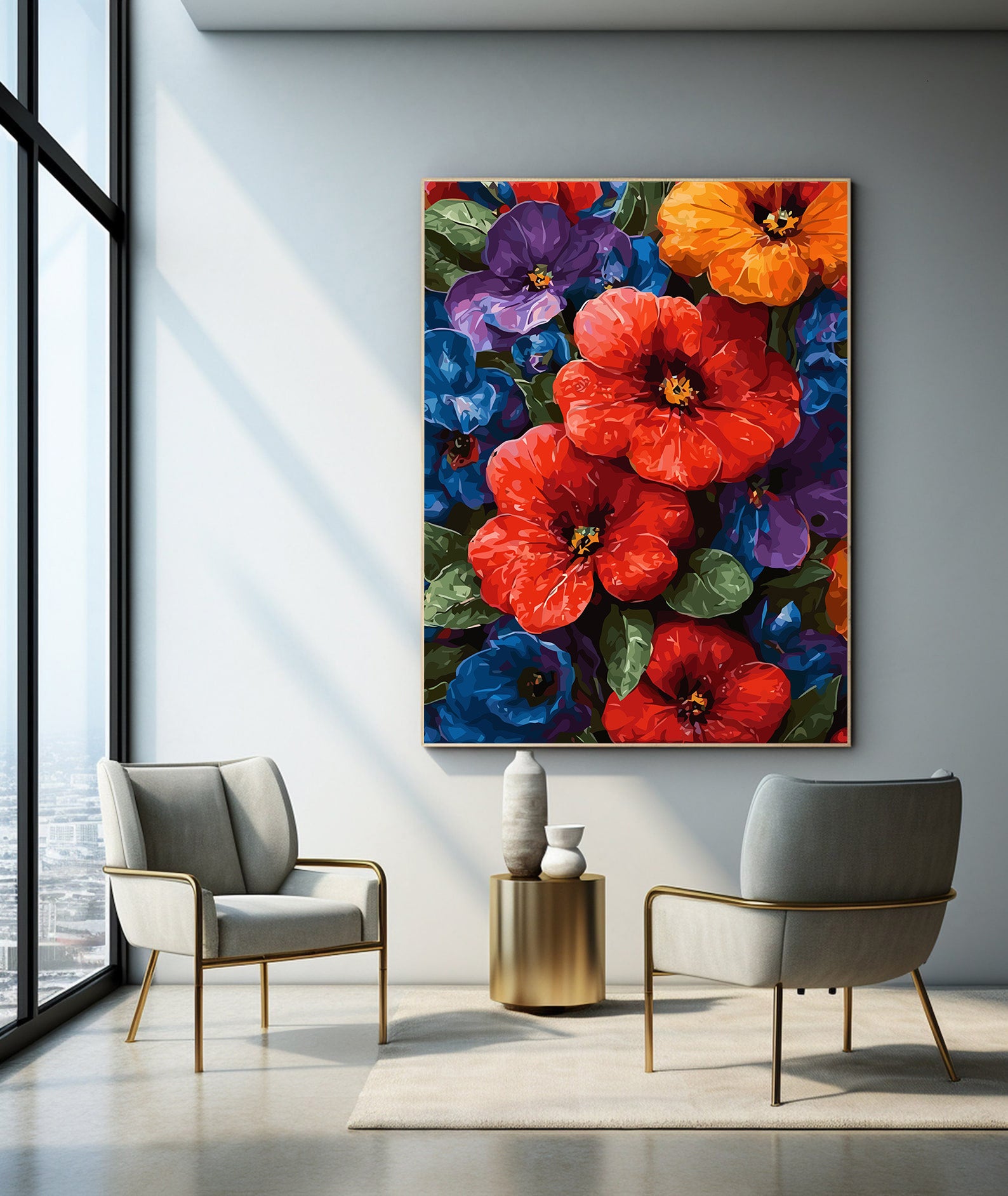 Pictura pe Numere – Sarutul amurgului pe petale 6605
