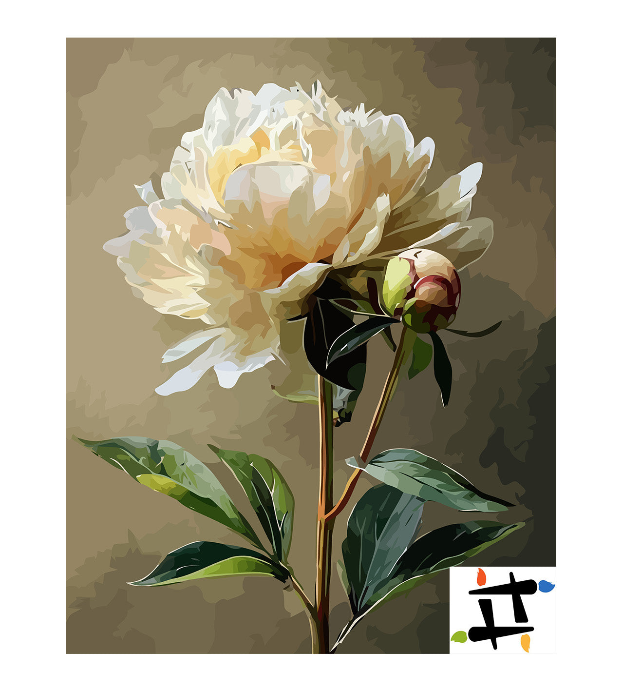 Pictura pe Numere – Harmony of Peonies 6614