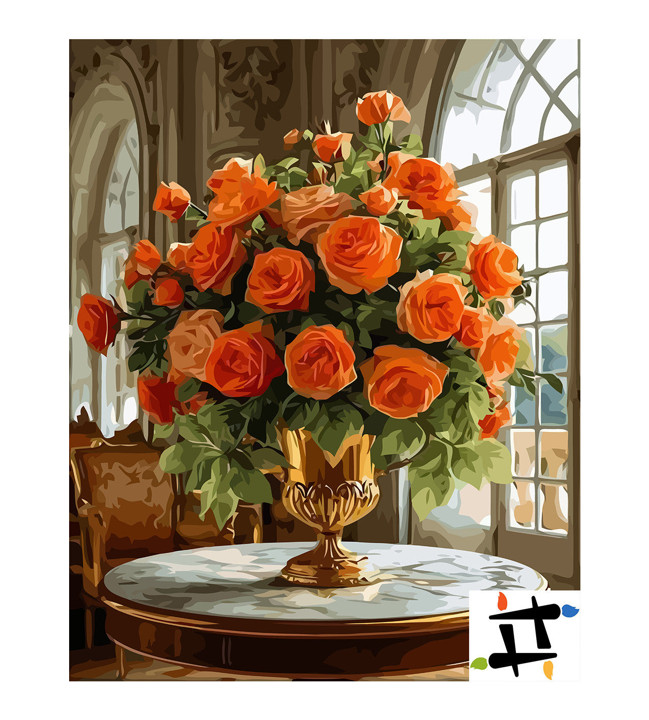 Pictura pe Numere – Petale de catifea 6619