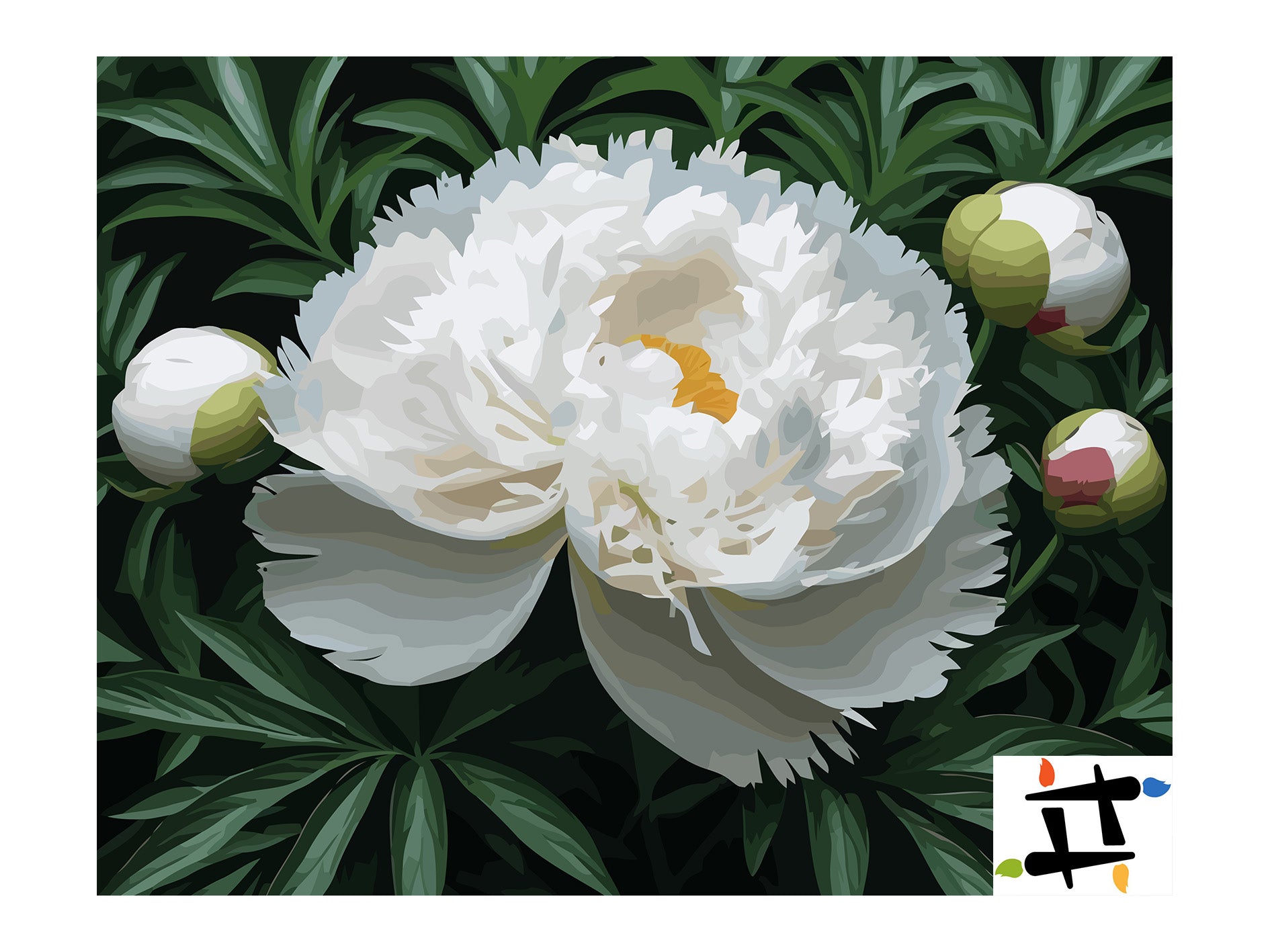 Pictura pe Numere – Lumina dintre Frunze 6677